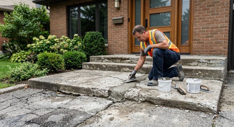 Concrete Pathway Repair in West Des Moines, IA